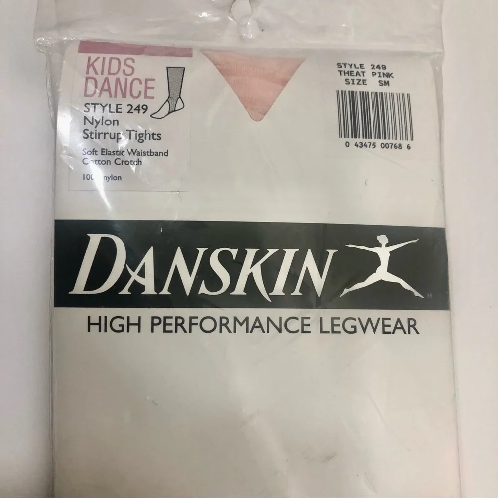 Danskin Kids Dance Stirrup Tights Brand New